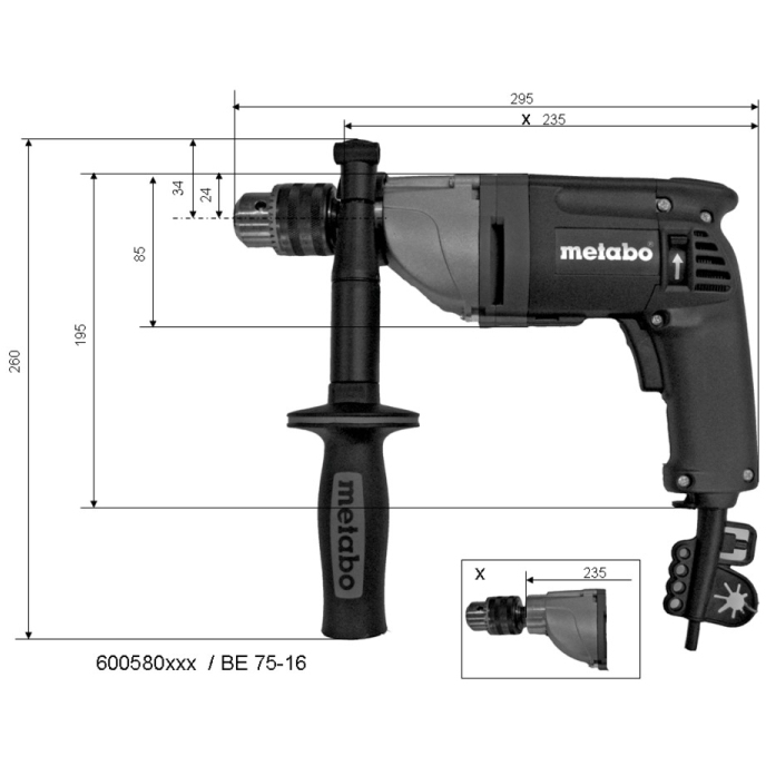 VRTALNIK METABO BE 75-16 slika