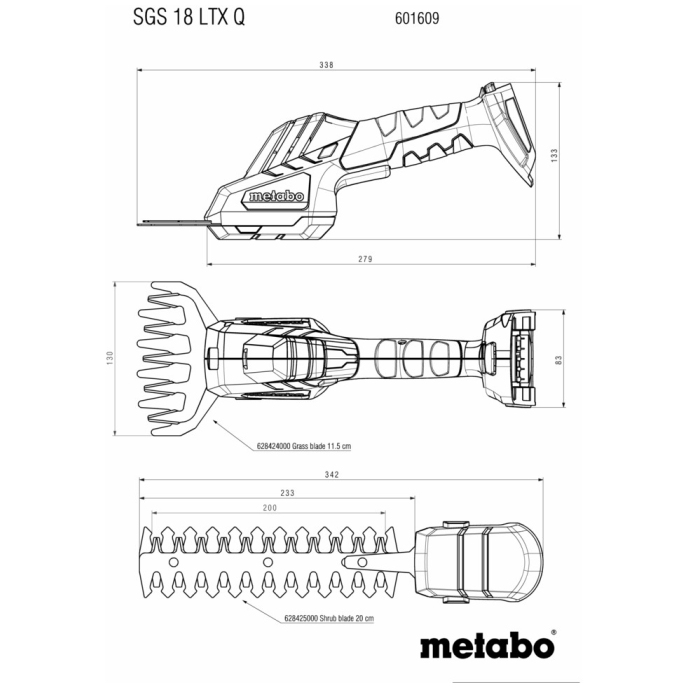 METABO TRIMER SGS 18 LTX Q slika