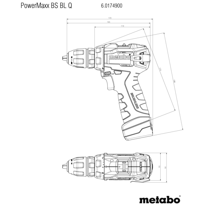 METABO PowerMaxx BS BL Quick Basic slika