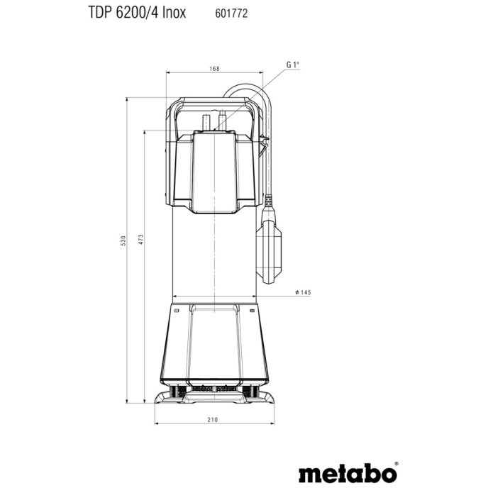 POTOPNA ČRPALKA METABO TDP 6200/4 INOX slika