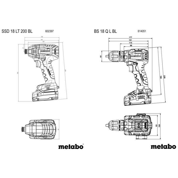 METABO COMBO SET 2.8.2 18V slika